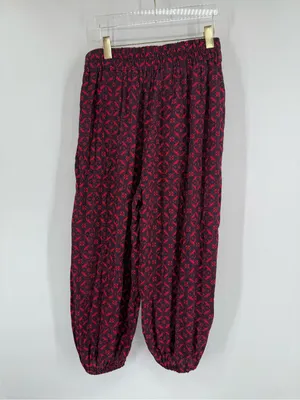 Anthropologie Harem Pants Red‎ and Navy Blue Women's Sz small thumbnail 3
