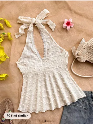 Summer Top White Size L thumbnail 2