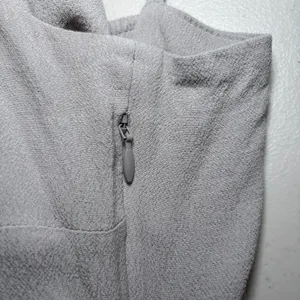 Aritzia Wilfred Bellow Dress 12 Ruched Bodice‎ Midi Bias Cut Gray Smocked Back thumbnail 7