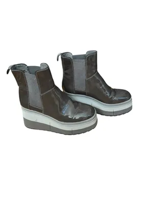 Nakedfeet GUILD IN MUD PLATFORM CHELSEA BOOTS 6 thumbnail 4