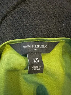 Banana Republic green silk dress thumbnail 3