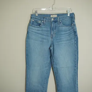 Madewell 29P The Perfect Vintage Jean Medium Blue Raw Hem Straight Leg Casual thumbnail 2