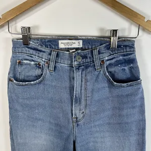 Abercrombie & Fitch the ankle straight ultra high rise jean Sz 4 Curve Love‎ thumbnail 2