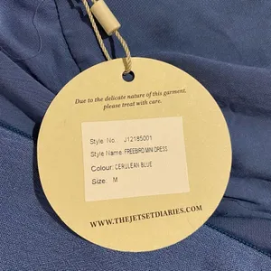 NEW The Jetset Diaries Freebird Mini Dress in Cerulean Blue Size Medium thumbnail 10