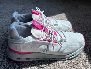 On Cloudnova 2 pink running shoes 9.5 thumbnail 1