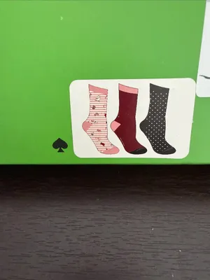 NWT Kate Spade ♠️ New York City crew socks thumbnail 6