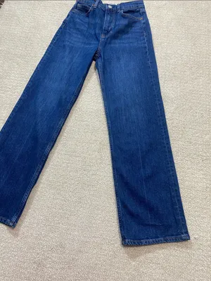 Reformation Dark Blue Wide-Leg Jeans Size 26 thumbnail 16