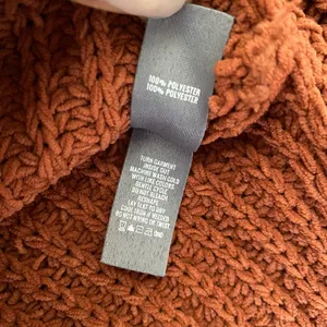 Aerie Relaxed‎ Shabby Slouchy Moody Earth Colors Chunky Knit Sweater XS Orange thumbnail 6
