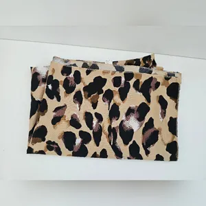 Vintage Leopard Print Sarong Wrap Large Scarf​ Black thumbnail 5