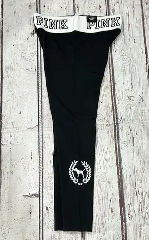 Pink Yoga Cotton Leggings Size Large thumbnail 5