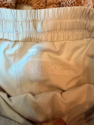 All in Motion 2-in-1 Running Shorts Women’s XS Beige Cream Athletic thumbnail 2