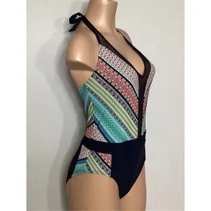 New. BLEU Rod Beattie plunge neck swimsuit. Retails $149. Size 10 thumbnail 4
