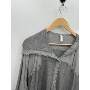 FP Movement Windy Meadow‎ Hoodie Heather Grey Women Small Oversized OB1137897 thumbnail 5