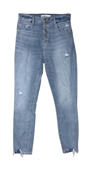 Abercrombie & Fitch Super Skinny Ankle High Rise Curve Love Button Fly Jeans thumbnail 1