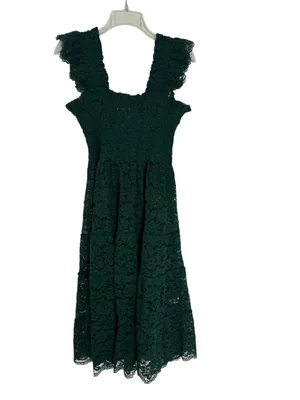 Hill House Collector's Ellie Nap Dress Botanical Garden Lace Green 2023 Size S thumbnail 3