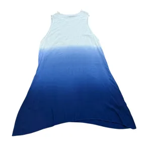 Jofit White Blue‎ Ombre Athletic Casual Sleeveless Tank Dress Large thumbnail 4