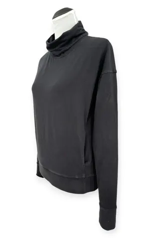 Lululemon | Sz 4 | Go Forward Black Funnel Neck Long-Sleeve Pullover Sweatshirt thumbnail 7