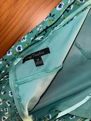 Floral Green Dress Size M thumbnail 3