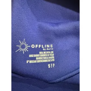 OFFLINE by Aerie Real Me Crossover Bike Shorts Cobalt Blue High Rise 5" Inseam S thumbnail 5