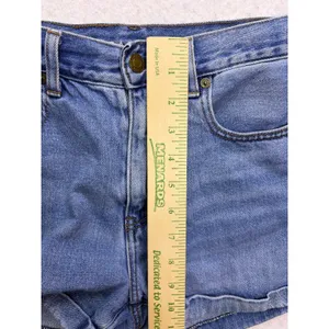 American Eagle Mom Shorts Womens 0 Blue Denim High Rise Cuffed Casual thumbnail 6