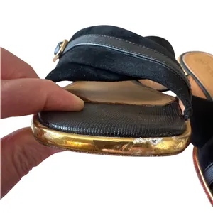 Tory‎ Burch Delaney 5mm Sandals Perfect Black Suede Leather 8 thumbnail 4