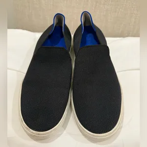 Rothy’s Women’s Loafers – Black & Blue Slip-Ons – Size 8.5 thumbnail 3