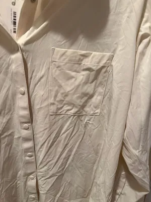Z Supply Active Game Match Nylon Shirt Size L Cream thumbnail 2