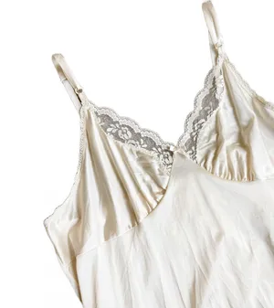 Vintage 80s White Lace Slip Dress 🔥 thumbnail 2