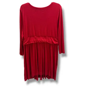 Soma Live Lounge Wear Red Knotted Empire‎ Waist Pocket Lounge Dress XL thumbnail 6