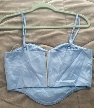Sparkly Crop Top Blue thumbnail 7