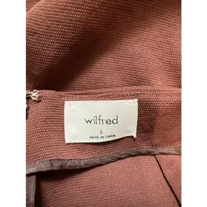 Wilfred Aritzia Ecoulement Jumpsuit Brown Wide Leg V-Neck Back Tie Minimalist thumbnail 6