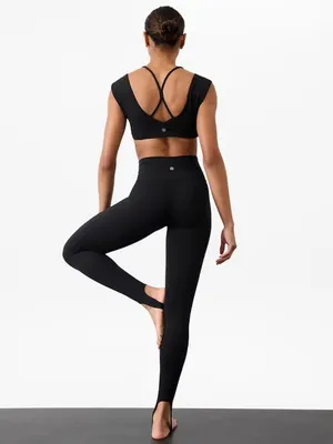 New Athleta XS Transcend High Rise Stirrup Leggings Black X-Small Regular thumbnail 3