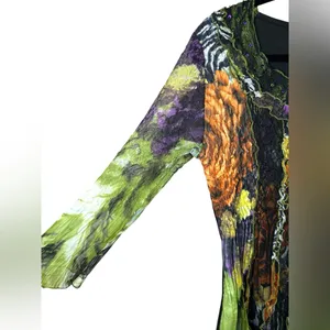 Alberto Makali Y2K Whimsigoth Sheer Moody‎ Witchy Sequin Asymmetric Top Medium thumbnail 4