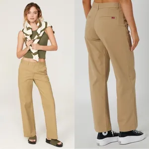 LEVI’S Khaki Mid Rise Straight Leg Retro 90s Baggy Dad Trouser Workwear Pants 24 thumbnail 4