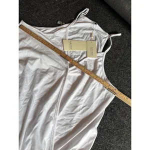 Aokosor nwt Womens White Sleeveless Wrap Tank Top S thumbnail 7
