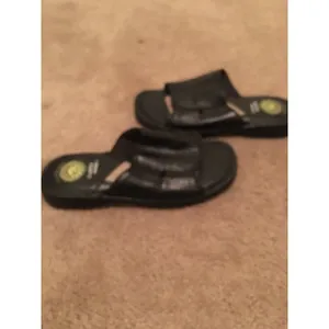 Earth Shoe Women's Sandals Slides Slip On Size 5.5 Black thumbnail 3