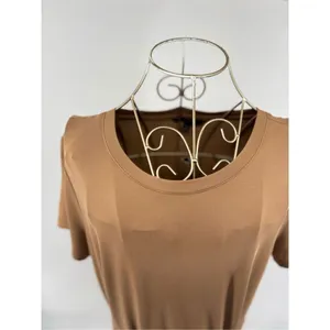 Banana Republic Modal Tie Waist Midi Dress Tan Size M Minimalist thumbnail 8