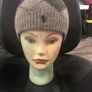 Ralph Lauren Color Block Knit Beanie in Gray and Green. Please see pic for flaws thumbnail 8