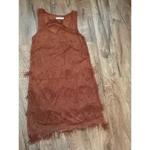 ‎Lush womens rust layered fringe dress XS thumbnail 16