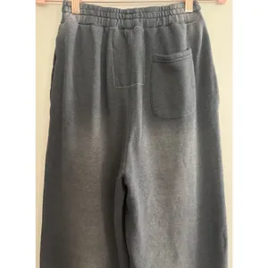 Aviator Nation Wide Leg Parrot Pocket Pants Faded Smoke Women's Size Medium thumbnail 4