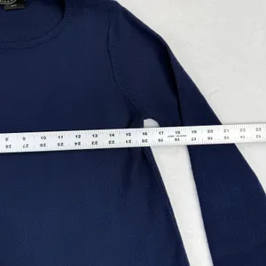 Alice + Olivia Aaron Navy Blue‎ Wool Cashmere Blend Crewneck Sweater Est small thumbnail 3