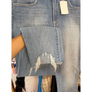 L'AGENCE Harlem‎ Frayed Skinny Jeans Tahoe Blue Size 32 2655BEK thumbnail 6