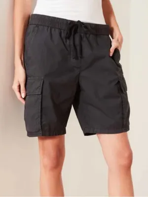James Perse Black Cargo Shorts with Drawstring Waist size 2 / Medium Ripstop‎ thumbnail 13