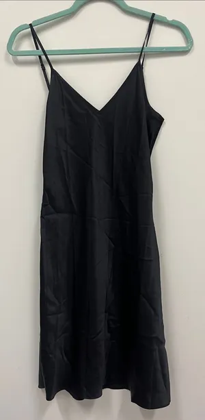 NWOT black Quince Washable silk slip size Small thumbnail 1