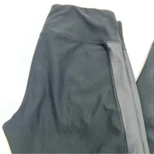90 Degree By Reflex Women’s Black w/3 Shades of Gray Accent Leggings-Size L thumbnail 2