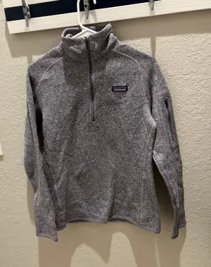 Patagonia Better Sweater 1/4 Zip Fleece Pullover Size‎ medium Marled Purple thumbnail 1