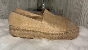 Steve Madden Tan Raffia Slip-On Espadrilles thumbnail 1