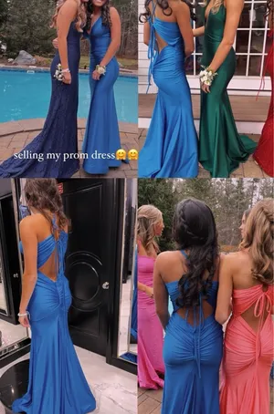 Jessica Angel Prom Dress Blue thumbnail 2