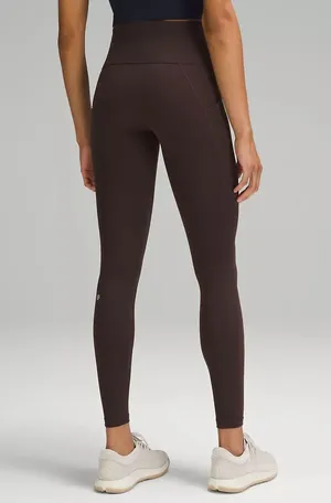 NWT Lululemon Wunder Train High-Rise Tight with Pockets 25" size 8 Espresso thumbnail 2