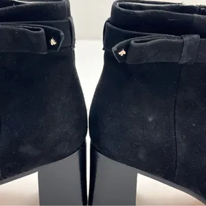 Kate‎ Spade Madelaine Womens Size 6B 6 Black Leather Suede Heeled Bootie Strap thumbnail 10